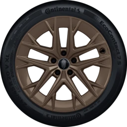 20-inch Twin Five-Spoke Gold Wheels