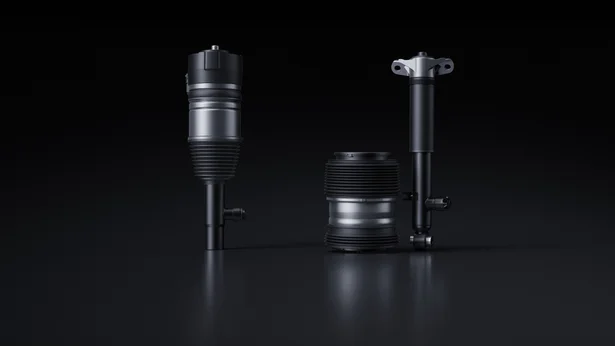 Air springs with continuously variable dampers