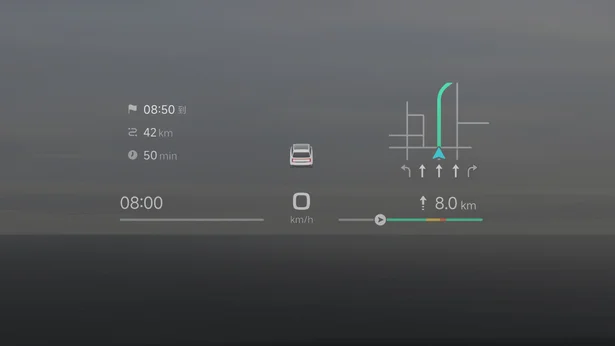 20" head-up display